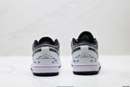 Nike Low-Top Sneakers White Black Graphic Unisex Collaboration Edition Style 54 detail view 7