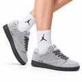 Nike Low-Top Sneakers White Gray Unisex Style 14 white background lifestyle main view