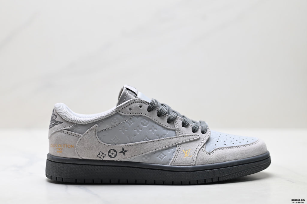 Nike Low-Top Sneakers White Gray Unisex Style 14 detail view 2