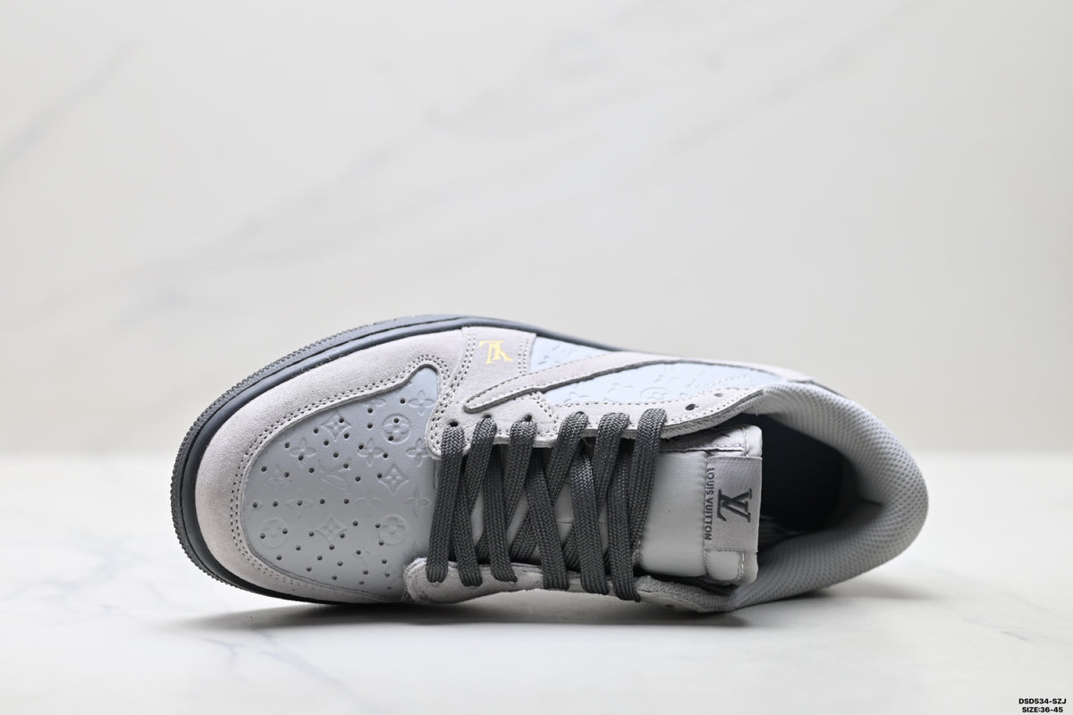 Nike Low-Top Sneakers White Gray Unisex Style 14 detail view 3