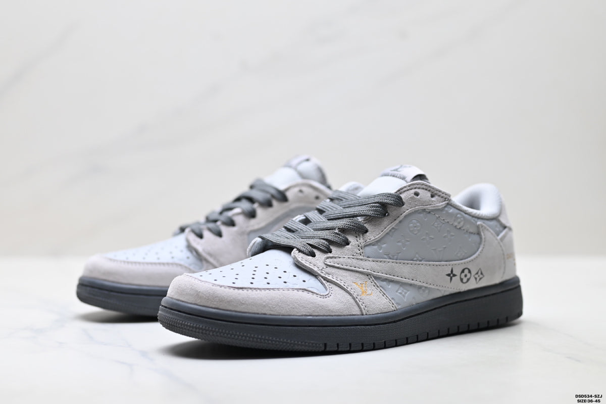 Nike Low-Top Sneakers White Gray Unisex Style 14 detail view 5