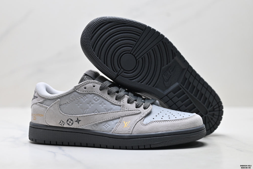 Nike Low-Top Sneakers White Gray Unisex Style 14 detail view 6