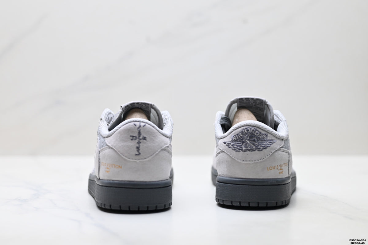 Nike Low-Top Sneakers White Gray Unisex Style 14 detail view 7