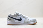 Nike Low-Top Sneakers White Gray Unisex Collaboration Edition Style 59 detail view 2