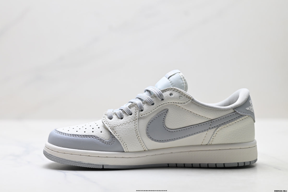 Nike Low-Top Sneakers White Gray Cartoon Unisex Collaboration Edition Style 35 detail view 4
