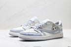 Nike Low-Top Sneakers White Gray Cartoon Unisex Collaboration Edition Style 35 detail view 5