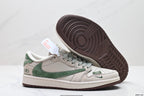 Nike Low-Top Sneakers White Green Unisex Style 04 detail view 6