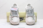 Nike Low-Top Sneakers White Green Unisex Style 04 detail view 8
