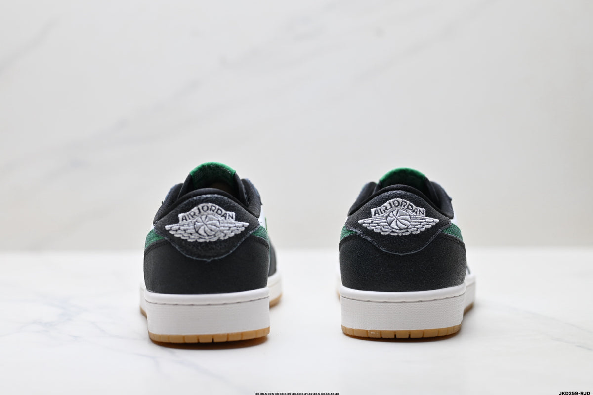 Nike Low-Top Sneakers White Green Black Unisex Collaboration Edition Style 57 detail view 7