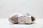 Nike Low-Top Sneakers White Multicolor Monogram Unisex Collaboration Edition Style 02 detail view 3
