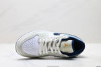 Nike Low-Top Sneakers White Navy Unisex Style 51 detail view 3