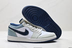 Nike Low-Top Sneakers White Navy Unisex Style 51 detail view 6