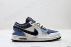 Nike Low-Top Sneakers White Navy Beige Unisex Style 28 detail view 2