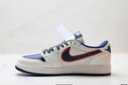 Nike Low-Top Sneakers White Navy Red Graphic Unisex Collaboration Edition Style 27 detail view 4
