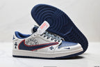 Nike Low-Top Sneakers White Navy Red Graphic Unisex Collaboration Edition Style 27 detail view 6