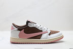 Nike Low-Top Sneakers White Pink Brown Unisex Style 29 detail view 2