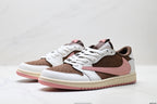 Nike Low-Top Sneakers White Pink Brown Unisex Style 29 detail view 5