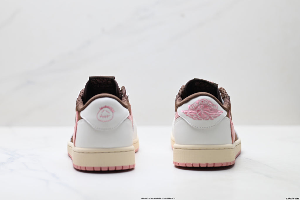 Nike Low-Top Sneakers White Pink Brown Unisex Style 29 detail view 7