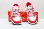 Nike Low-Top Sneakers White Red Unisex Style 25 detail view 8