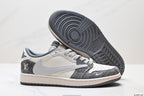 Nike Low-Top Sneakers White Silver Navy Unisex Collaboration Edition Style 08 detail view 6