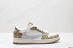 Nike Low-Top Sneakers White Tan Monogram Unisex Collaboration Edition Style 05 detail view 2