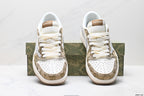 Nike Low-Top Sneakers White Tan Monogram Unisex Collaboration Edition Style 05 detail view 8