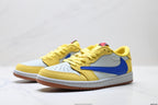 Nike Low-Top Sneakers Yellow Blue Unisex Style 31 detail view 5