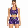 PSD Style Purple Skull Women's Athletic Set - model front view