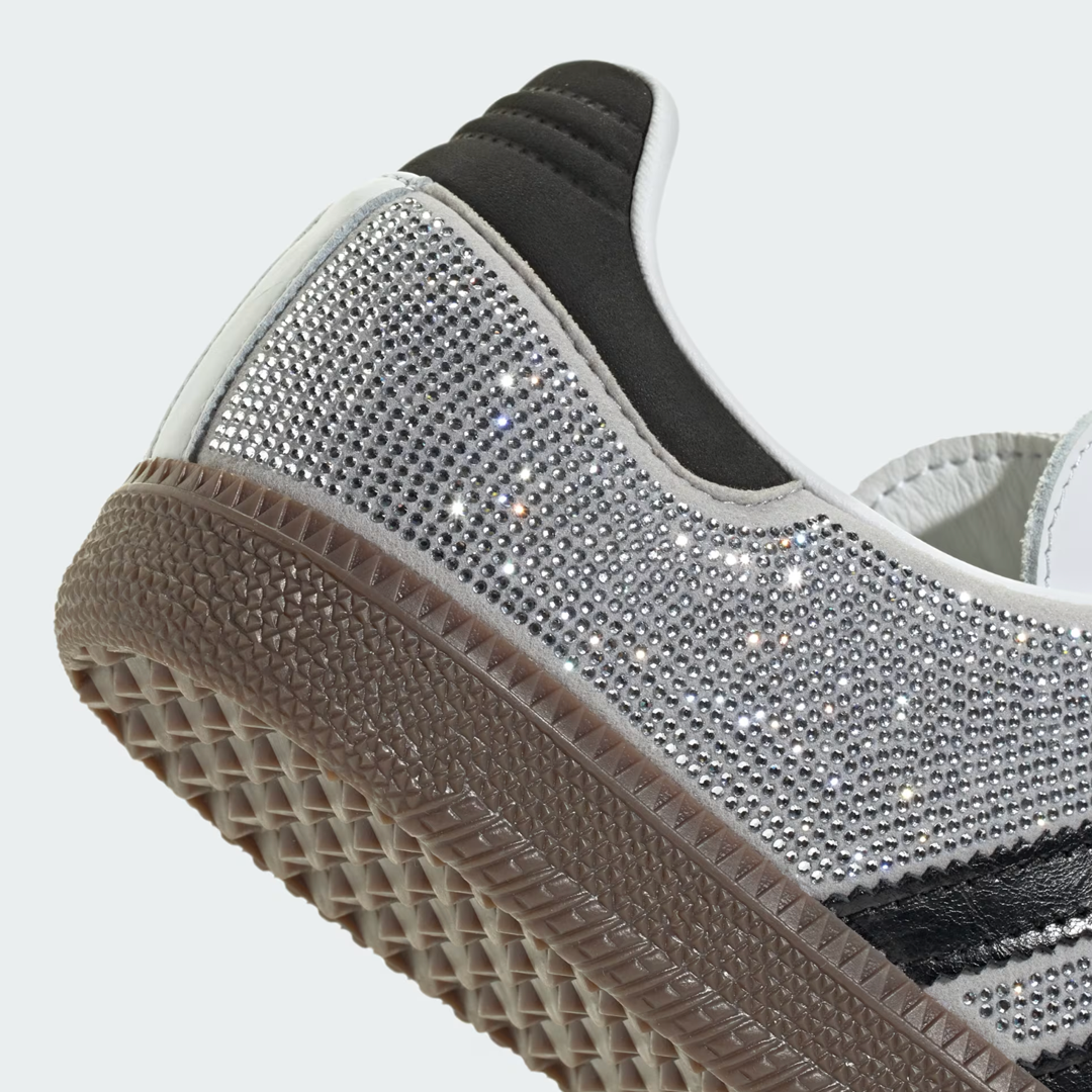 adidas Samba OG Rhinestone Crystal White Silver Women's product image 8