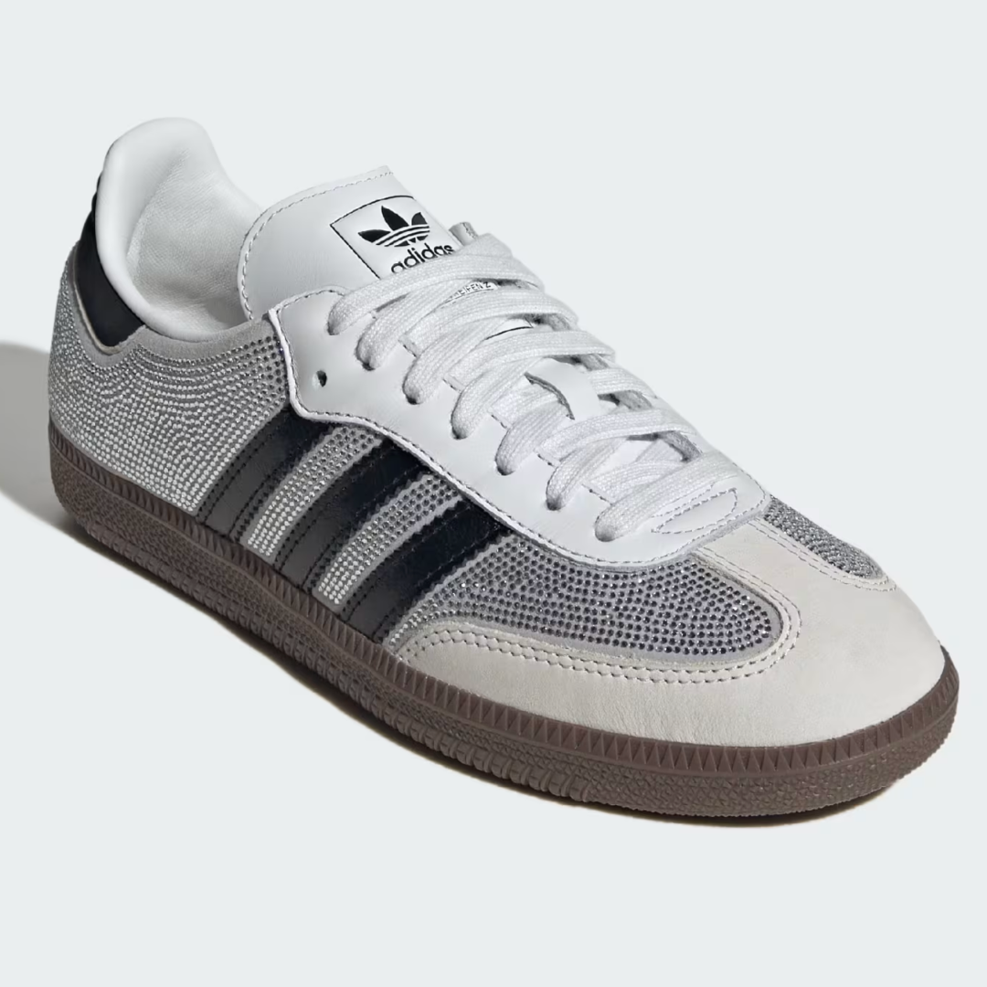 adidas Samba OG Rhinestone Crystal White Silver Women's product image 3
