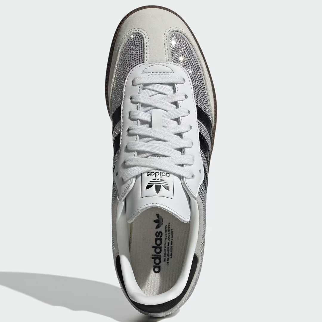 adidas Samba OG Rhinestone Crystal White Silver Women's product image 5